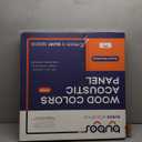 BUBOS 6 Pack Large Acoustic Panels, Total Size 72 x 48 Inches Soundproof Wall Panels, Decorative Wood Grain Printing Sound Panels, Self-Adhesive Acoustic Wall Panels for Studio, Office, Home, Log Color (Art Panel, Log Color)