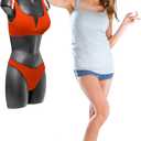 Noamus 2 Pack Black Female Mannequin, Hip Long Hollow Back Body Torso Dress Form, Shatterproof Frosted Shapely Mannequin with Hanging Hook for Display Top and Bottom Merchandise, Fits Sizes 5-10, 31" x 16" x 7"