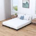 Nailsong 3 Inch Bed Frame Full Low Profile, Full Size Metal Bed Frame No Box Spring Needed, Heavy Duty Metal, Easy Assembly, Black