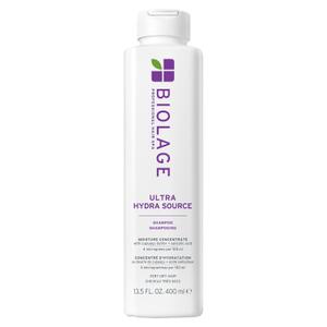 Biolage Ultra Hydra Source Shampoo - Deeply Moisturizes and Hydrates Very Dry Hair, Cleanses and Tames Frizz, For Thick, Coarse Hair, Infused with Micro-dosed with Cupuau Butter & Salicylic Acid (13.5 Fl Oz (Pack of 1))