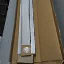 Lotus & Windoware Cordless, 2 Inch Faux Wood Blind, 34" Wide x 60" Long, Window Blinds, Blinds & Shades, Blinds for Indoor Windows, Embossed, Bright White