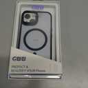 Designed for iPhone 15 Pro Max Case, Compatible with Mag-Safe, Frosted Translucent Slim Case with Built-in Aluminum Alloy Lens Bracket, Military-Grade Drop Protection with Airbag Corners, Black