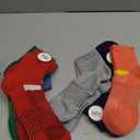 Anlisim Merino Wool Ankle Hiking Socks Compression Warm Thermal Winter Thick Cushion Running Moisture Wicking No Show Socks Gifts Stocking Stuffers for Women Men 6 Pairs(Colorful, L)