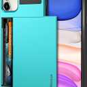 Vofolen for iPhone 11 Case Wallet with Card Holder [Max 3 Cards] Sky Blue