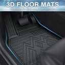 Mixsuper Sorento Floor Mats-Floor Liner for Kia Sorento 6/7 Seate 2021-2026 (No Hybrid & PHEV) All Weather TPE Floor Mat for Sorento Accessories 3 Row Set Black