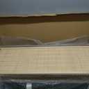 4 Panel Room Divider Short Folding Screen Divider,Double Sided Bamboo Divider Screen for Room Separation,Beige,47.2" H x 61.4" W