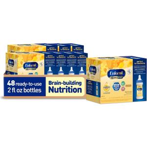 Enfamil NeuroPro Ready-to-Use Baby Formula, Ready to Feed, Brain and Immune Support with DHA, Iron and Prebiotics, Non-GMO, 2 Fl Oz (Pack of 48) (EXP 06/27/27)