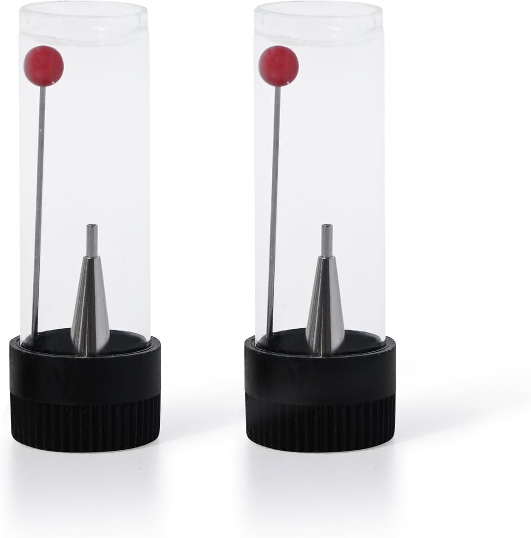 Art Institute Glitter Ultra Fine Metal Tip, 2-Pack  Precision Glue Applicator for Detailing and DIY Crafts