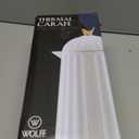 WOLFF 1 Liter White Bird Thermal Coffee Carafe, Plastic Exterior with Glass Lining Insulated Beverage Dispenser for Hot and Cold Drinks, Thermos Bottle for Tea, Water Pitcher - White, 34floz/1L