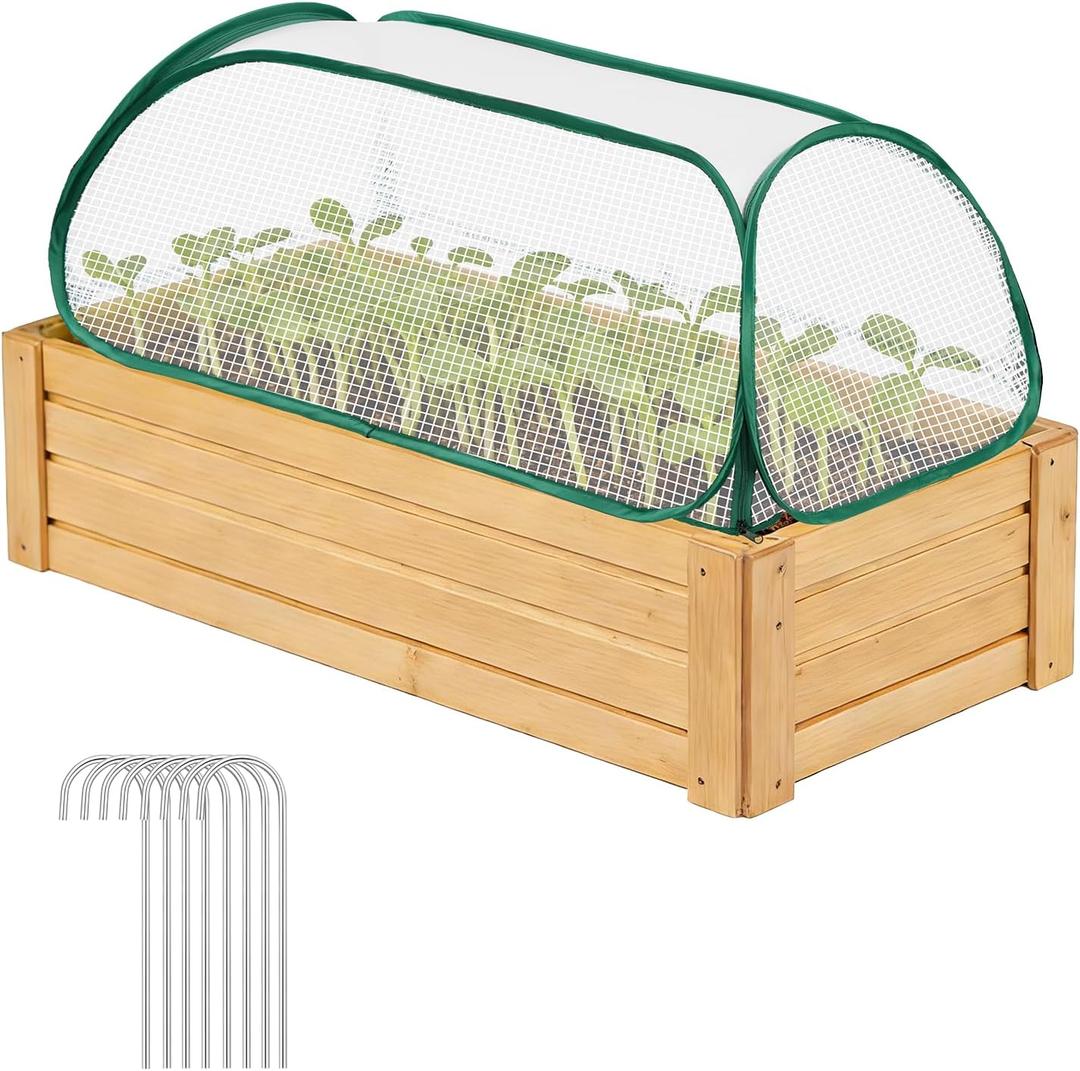 Garden Covers for Raised Beds, Plant Greenhouse Cover for Raised Garden Bed, Freeze Protection Humidity Domes for Gardening Germination and Seedling Propagation, Pest Protection
