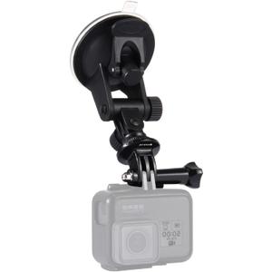 PULUZ Suction Cup Mount for Gopro Car Mount, Adjustable Vehicle Window & Windshield Mount Holder, Compatible with GoPro Hero 12 11 10 9 8 7/Insta360 X3 x2/DJI OSMO Action Camera Mount