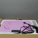 Vibration Plate, Lymphatic Drainage Massager for Circulation Boost & Recovery, Vibration Plate Exercise Machine with Remote & Loop Bands, Compact Home Fitness Platform for Shaping (Pink)