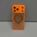 360 Spin Magnetic Stand for iPhone 17 Pro Max Case, [Fit for MagSafe][Military Protection][Full Camera Protection] Adjustable Kickstand iPhone Case for iPhone 17 Pro Max 6.9", Cosmic Orange