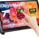 7 Inch Touchscreen MIPI DSI Display Compatible with Raspberry Pi 5/4/3/B+/A+, 800x480 Pixel Capacitive Screen, Driver-Free DSI Port