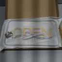 Open Signs for Business, COB Chip LED Neon Open Sign, 16"x 9" Bright Electric Light Up Open Signs with ON/OFF Switch for Bars, Stores, Coffee Shop, Hotel, Window, Outdoor etc. (Yellow White Horizontal)