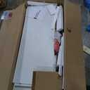 YITAHOME Large Kitchen Island with Power Outlet, Rolling Kitche Cart with Rack, Mobile Storage Islands with Spice Rack Glass Holder, Island Table on Wheels for Living Room, 50 Inch Wide, White (50.5"W x 17.7"D x 36.2")