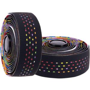Tvoip 2 Rolls Soft Road Bike Bicycle Handlebar Cork EVA PU Bar Tape Professional Cycling Damping Anti-Vibration Wrap