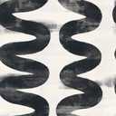 Mid-Century Modern Peel and Stick Wallpaper, Abstract Black and White Geometric Wallpaper for Home Decor  17.7" x 118"