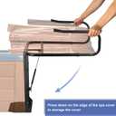 Hot Tub Cover Lift Spa Cover Lifter Hydraulic Lifter Spa & Hot Tub Cover Lifts Removal System Adjustable U-Arms Reinforced Brackets Spa Cover Lever Lift Fits Most Spas Hot Tubs