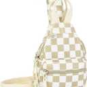 Neverwhy Corduroy Crossbody Sling Bag for Women, Cross Body Sling Chest Bag for Shopping Hiking with Dual Purpose Strap