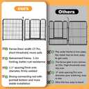 Getlay Tall Garden Fence, 32 in(H) Dog Fence Outdoor for Yard. 12 Panels Total 26.6 Ft(L) Puppy Playpen, Suitable for Indoor or Outdoor Use Play Pens for Puppys, Large Dog Pen, Fences for Garden
