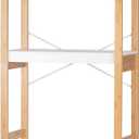 Spirich Over The Toilet Storage Shelf, 3-Tier Over Toilet Bathroom Organizer, Space-Saving Above Toilet Storage Shelf Rack with Bamboo Frame