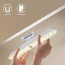 Rossetta Under Cabinet Lights, 78 LED Lights Battery Operated Motion Sensor Light Indoor, Wireless Rechargeable Dimmable Closet Lights Under Cabinet Lighting for Kitchen Closet Stairs Hallway (10.8inch, Bright White)