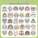 Spanish Teachers' Day Iron on Transfers - 30Pcs Falueqg Dtf Transfers Ready to Press, Espaol Maestra Iron on Decals Patches, Heat Sublimation Stickers for DIY Spanish Bilingual Teacher Gifts Tshirts