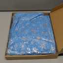 Windkream 4 Pcs Blue Snowflake Tulle Table Runner 29 x 70 Inch Princess Theme Birthday Party Decorations Lace Tablecloth Winter Party Table Cover for Birthday Decorations Wedding Bridal Shower