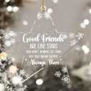 4 x Jesuspirit Ornaments for Christmas Tree - Best Friends Bestie Ornaments for Women - Bestie Ornament - Friendship Christmas Ornament - Custom Shaped Ornament for Christmas