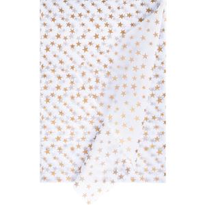 AimtoHome Gold Star White Tissue Paper Gift Wrapping Paper for DIY Crafts, Pack Bags, 50 Sheets