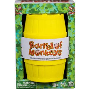Spin Master Games, Barrel of Monkeys, Retro Linking Fun for Preschoolers, Family Games, 1 & Up Players, for Ages 3 & Up (Multicolor)