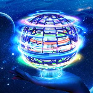 Upgraded Flying Orb Ball 2025 Hand Drone Hover Orb Ball Boomerang Balls Cosmic Flying Globe Galactic Flying Spinner Floating Balls Toys for Kids Ages 6-12+ Year Old Boys Girls Blue