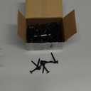 (150 pcs)#81-1/2" Black Truss Head Wood Screws Quick Metal Self Tapping Zinc Oxide