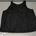 IDEALSANXUN Womens Linen Tank Tops Spring Summer Fashion Crop Cute Sleeveless Shirts Vest Top (Black, S)