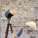 Director Floor Lamp, 48.5"Hx18"W, Black
