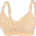 Cotton Whisper Women's Everyday Wear Bra with Front Closure and Adjustable Straps (38A)