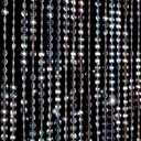 Boshen 3FTx6.5FT 45Strands Crystal Beaded Curtain Door Beads Clear Acrylic Beads Hanging Room Divider Crystal Iridescent Diamond Cut Curtain Doorway Curtain for Room Doorway Divider Party Decor (35.4"W x 78.7"L (Pack of 1))
