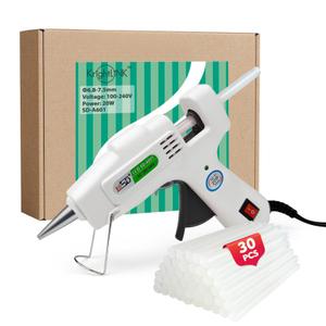 Hot Glue Gun Kit with 30 Glue Sticks, Fast Preheating Hot Melt, High Temp for School Crafts DIY Arts and Quick Home Repairs