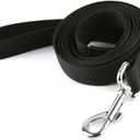 Nylon Dog Training Leash, Traction Rope, 4Ft /5 Foot /6 Feet Long, 5/8 inch 3/4 Inch 1 Inch Wide, for Small and Medium Dogs (Black)