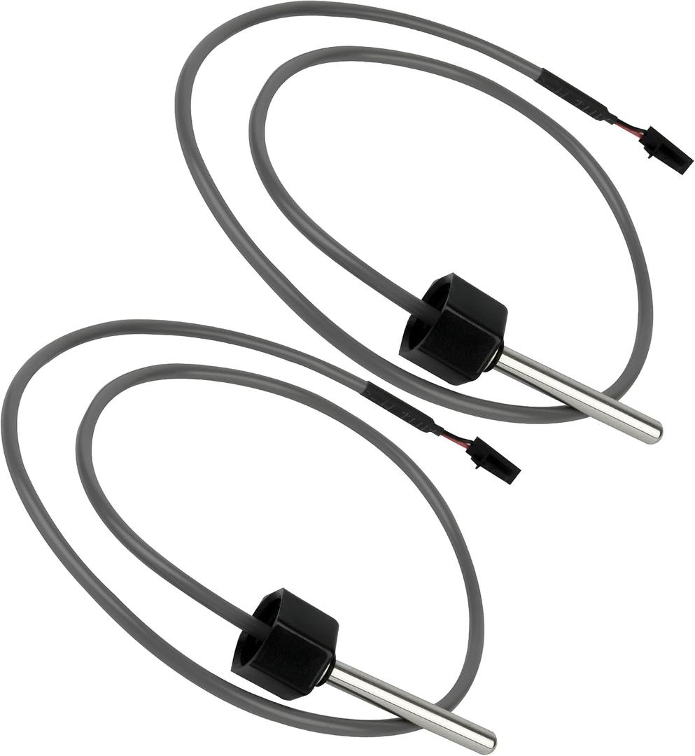 (2 Pcs) Hot Tub Sensor for Balboa, Compatible with Balboa Heater M7 System 32016 30344 30042 30382, 24" Temp/Hi-Limit, 1/4" Diameter, M7 Sensor