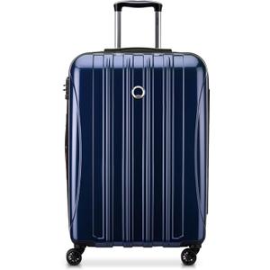 DELSEY PARIS Helium Aero Hardside Expandable Luggage with Spinner Wheels, Blue Cobalt, Checked-Medium 25 Inch
