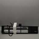 Powerscale Infrared Heater 24H Timer Outdoor Heater, IP65, Memory Function Infrared Electric Patio Heater, 9 Levels Heating Touchscreen With Remote Electric heater, Restaurant Backyard, 1500W, Black (3344 inch)