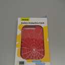 JINGDU Protective Case Compatible with Nintendo Switch 2017, TPU Case Accessory for Switch Console and Grip Joy-Con, Switch Protector with 4 Thumb Grips, Red Spider Web