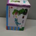 JUKUDAHU Dinosaur Shooting Boy Toys for Kids Age 3 4 5 6 7 8 - Moveable Shooting Game with Scoreboard, Light and Sound, 12 Foam Balls, Boy Toddler Toys 5-7 6-8 8-10, Competition Game Gifts (Green)