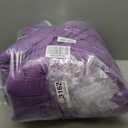 MUXHOMO 7 Pieces Full Comforter Set, Soft Bed in a Bag Full Size, All Season Bedding Set with Comforter, Flat Sheet, Fitted Sheet, Pillowcases & Shams, Purple (Full(82"x86"))