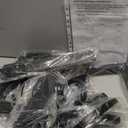 WUZUPS 3-Light Metal Pot Hanging Rack Chandelier Linear Pendant Ceiling Lighting Rustic Farmhouse Fixture Kitchen Island Dining Room, H 9.8" L 24.8" W11.8, E26 Base, Black