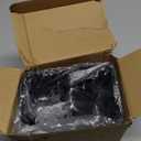 KeFanta Sink Caddy for Countertop, Sponge Holder for Kitchen Sink, Dish Sponge and Brush Holder, Plastic Dish Scrubber Organizer with Drain Pan, Black