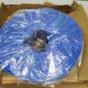 2 inches x 100 FT Heavy-Duty PVC Swimming Pool Backwash Hose, Reinforced Discharge Hose with Clamp for Swimming Pools, Blue