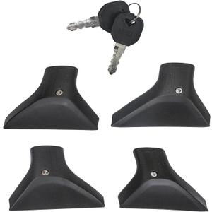 Cover and Key Replacement 4pcs for Toyota RAV4 2019-2025 Roof Rack Cross Bars